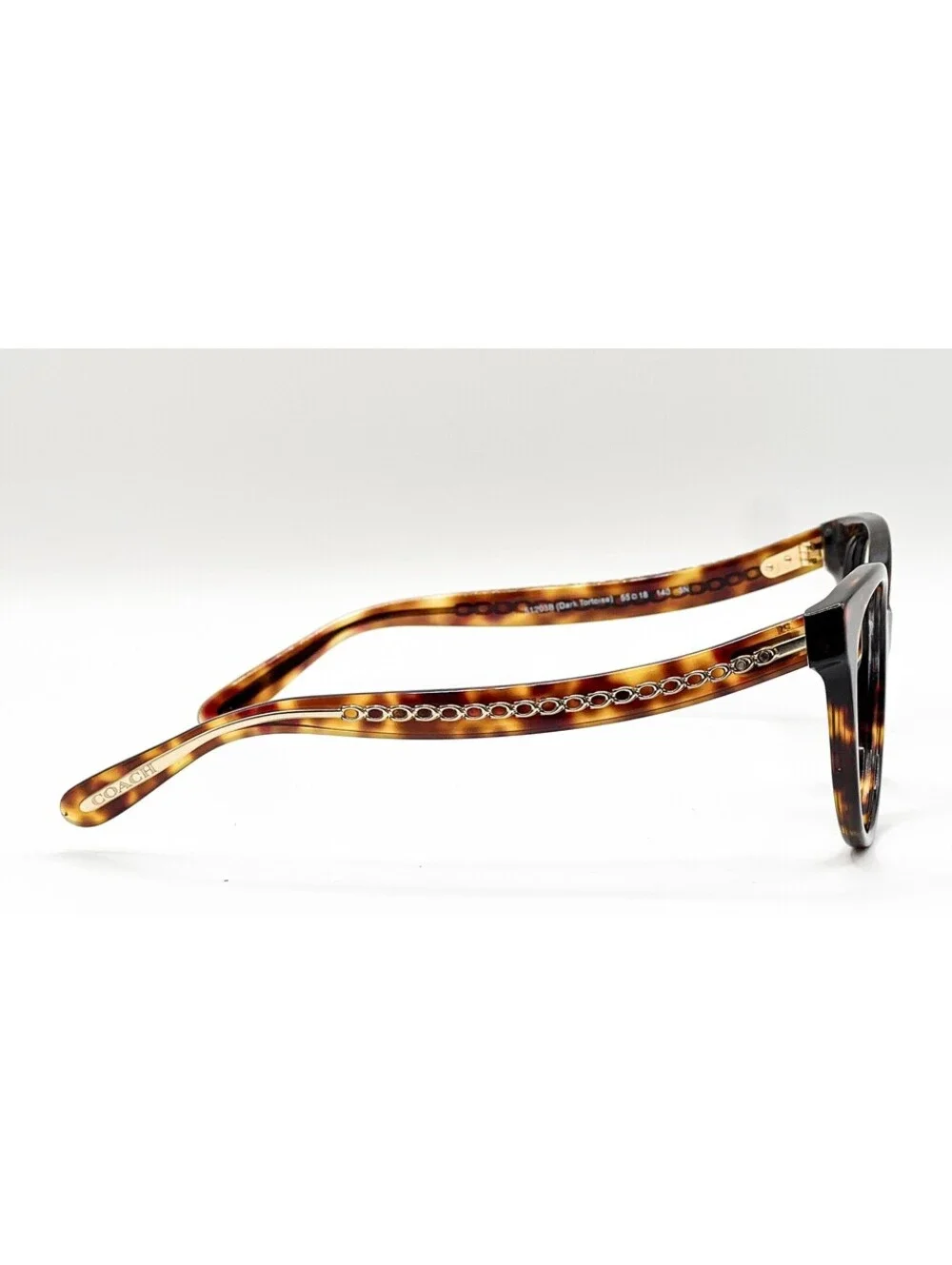 Coach HC 8321 51203B Dark Tortoise Round Authentic Eyeglass Frames 55-18-140
